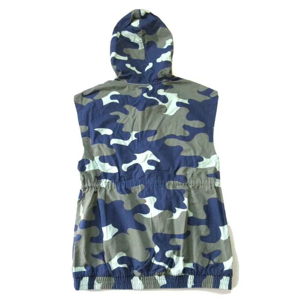 NWT Offline Aerie American Eagle Cotton Cargo Vest in Camouflage Utility Hood S - Image 6