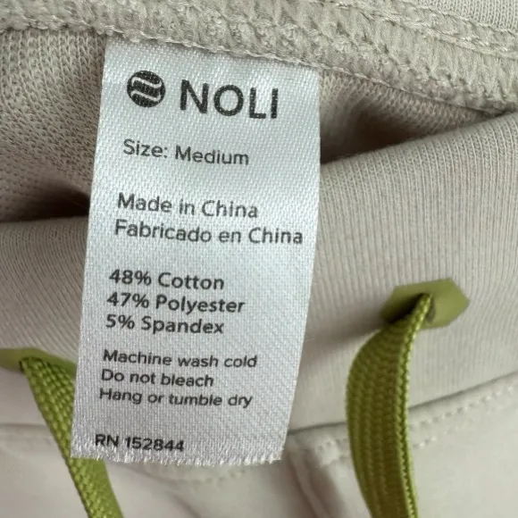 Noli Yoga 2 Piece Hoodie Sweatshirt & Pants Set Stone Size‎ Medium Activewear - Image 13