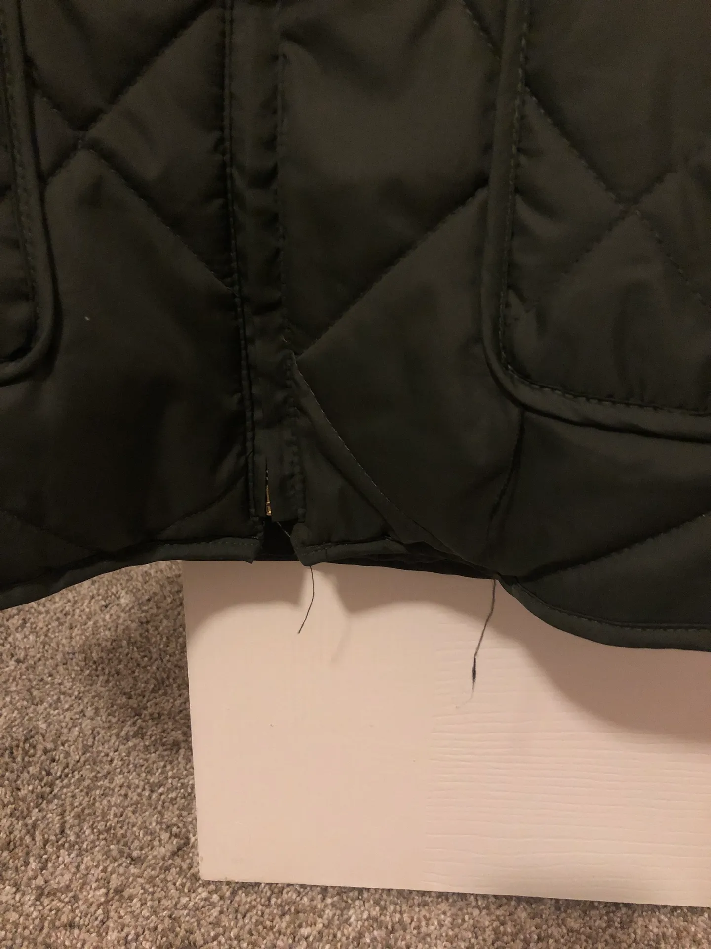 Boutique Army Green Puffer Best - Image 2