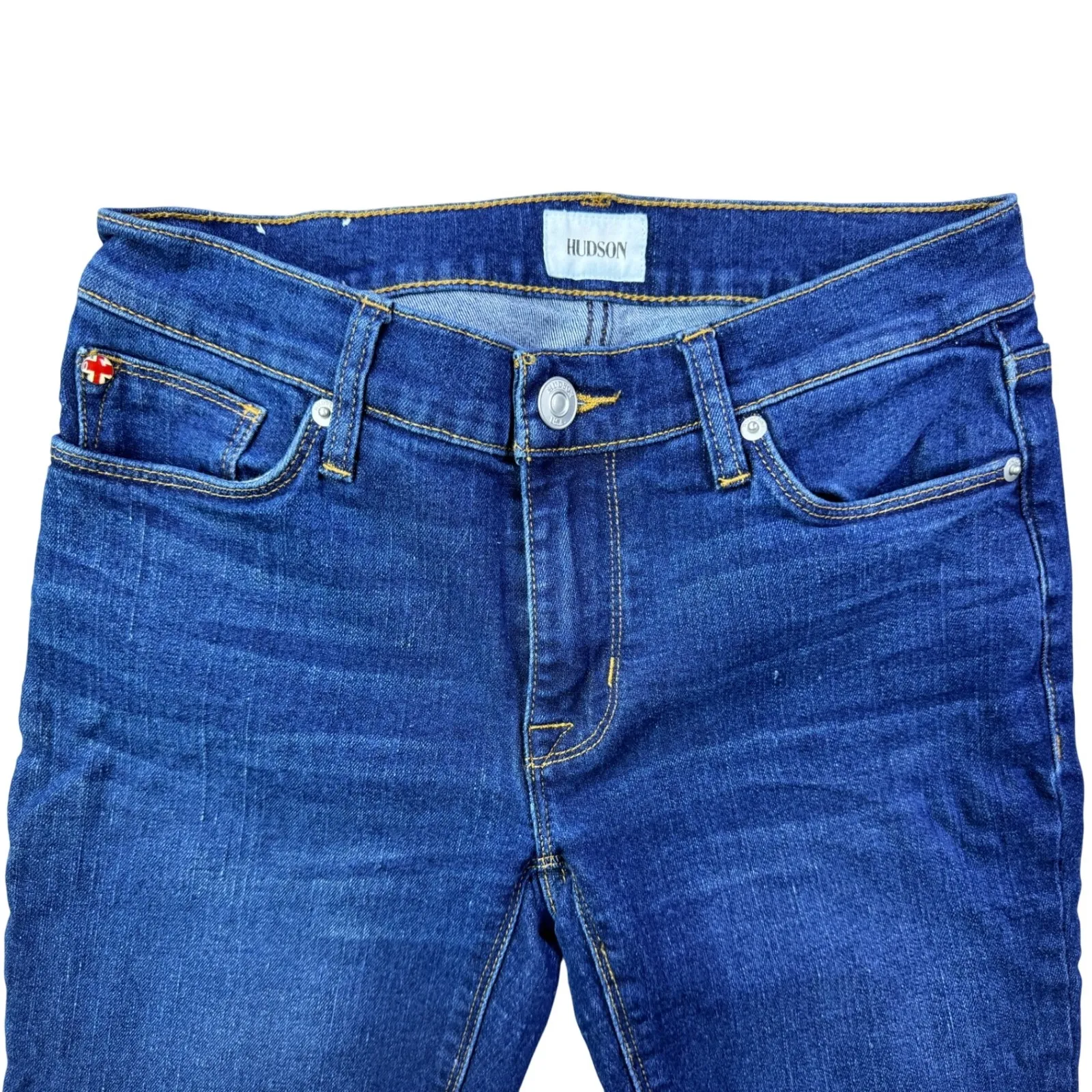 Hudson Krista Super Skinny Jeans Women's Size 27 Dark Wash Denim Blue - Image 3