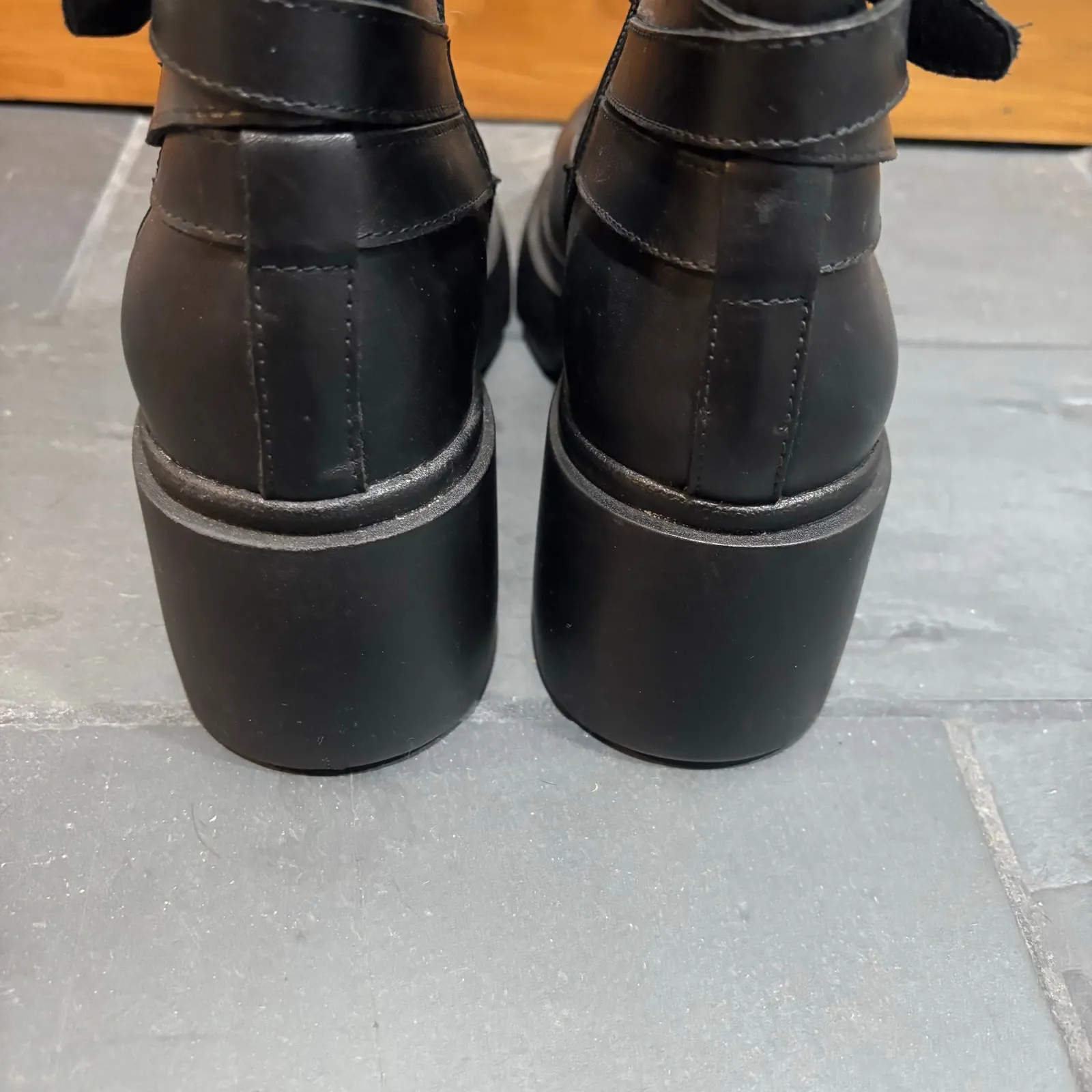 Steve Madden Black Leather Colletta Boot - size 8.5M - Image 6