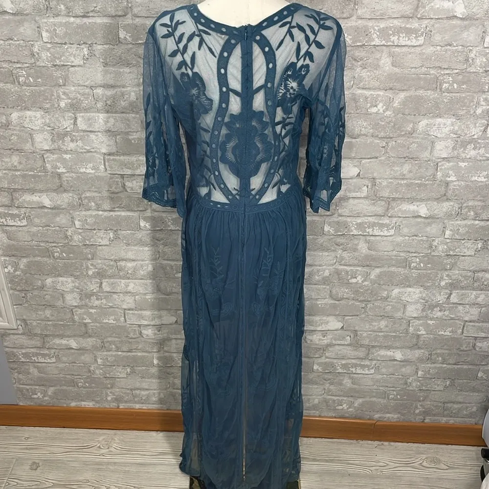 Wishlist Blue Lace Maxi Romper - Image 7
