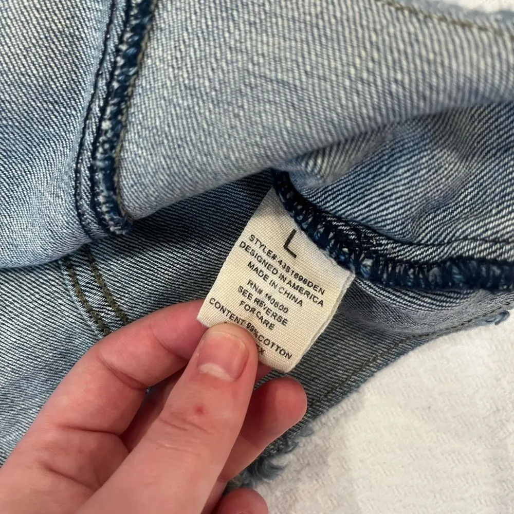 Unbranded Sleeveless Western Festival Denim Vest Women’s Size Large Blue - Image 4