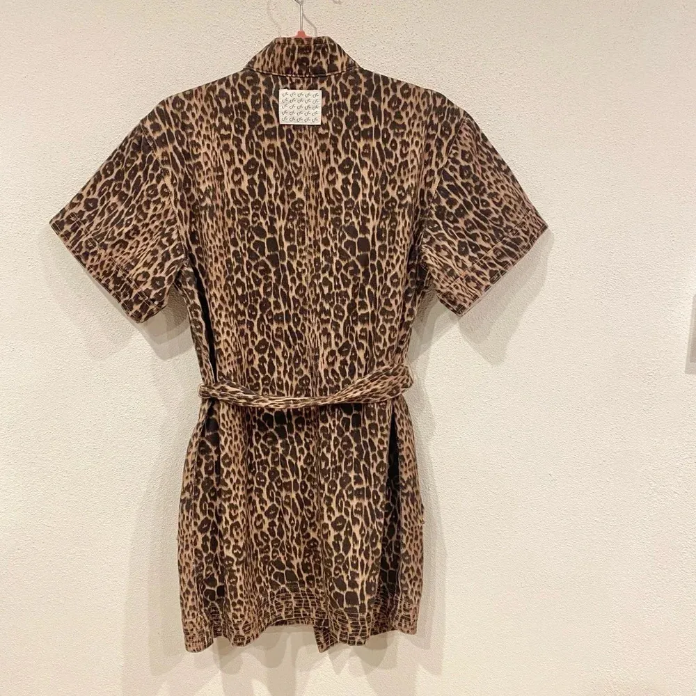 CMEO COLLECTIVE Reiterate Dress - Brown Leopard Size Small EUC - Image 4
