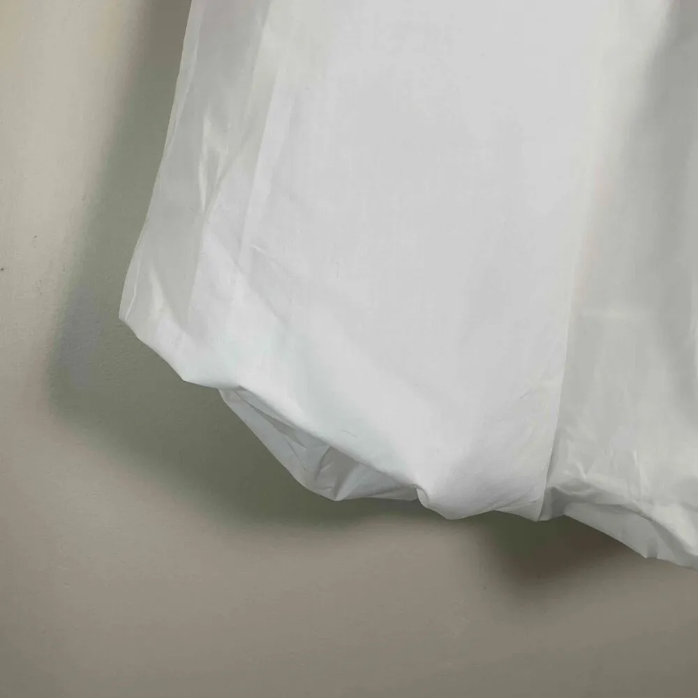 NWT Womens High Waisted Maxi Skirt White Long Flowy Medium - Image 3