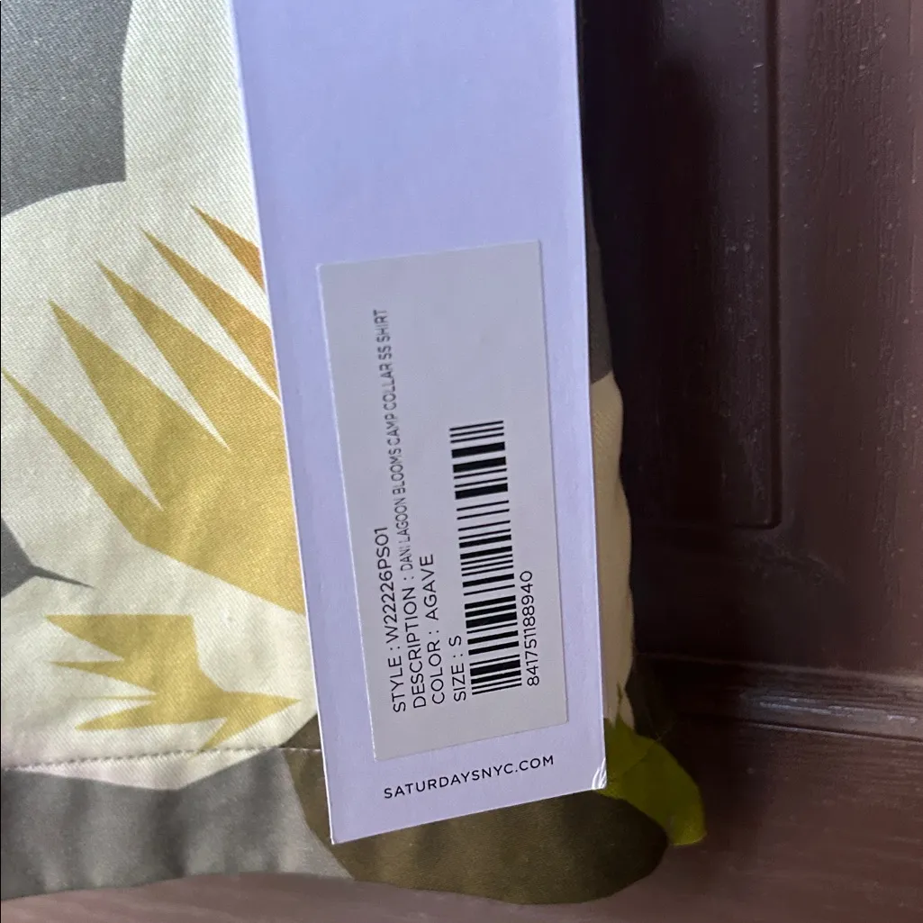 Saturdays New York City Multicolor Button Down Shirt Green - Image 4