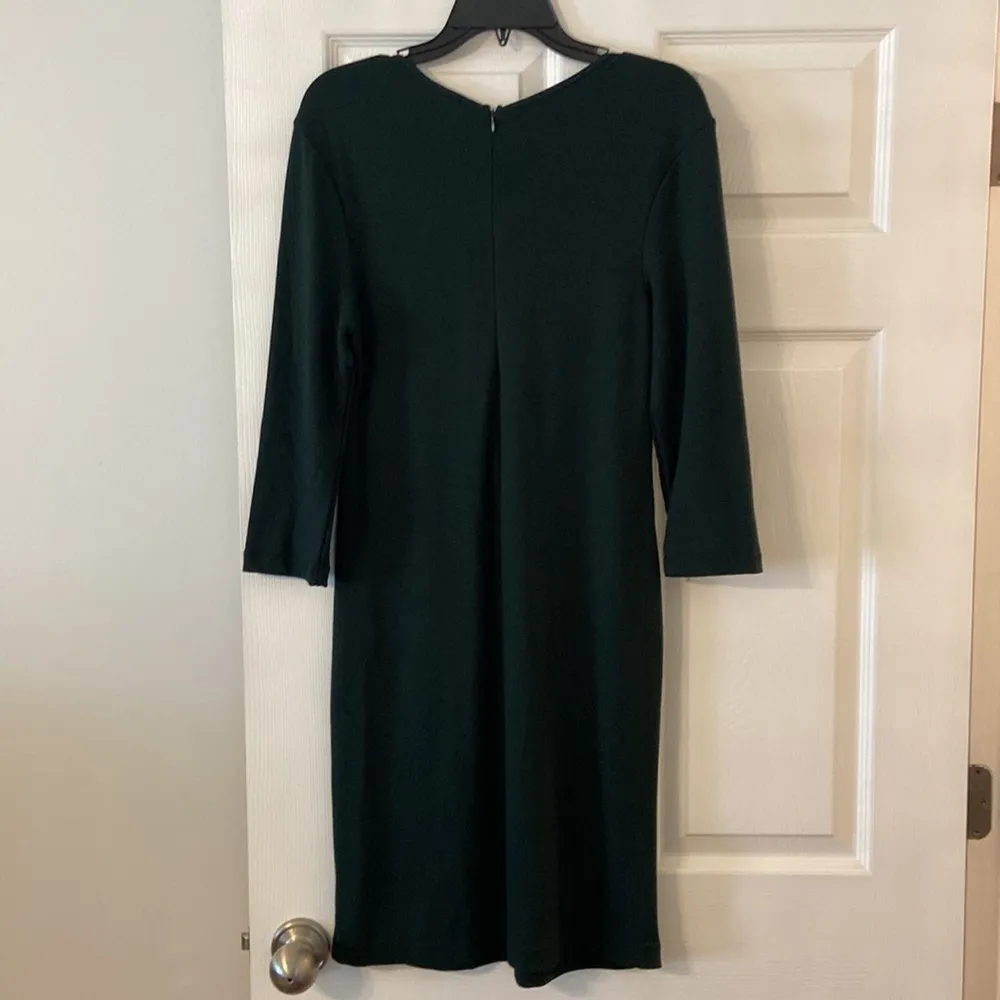 PHILOSOPHY DRESS size L length 38” bust 34” long sleeves color dark green - Image 5