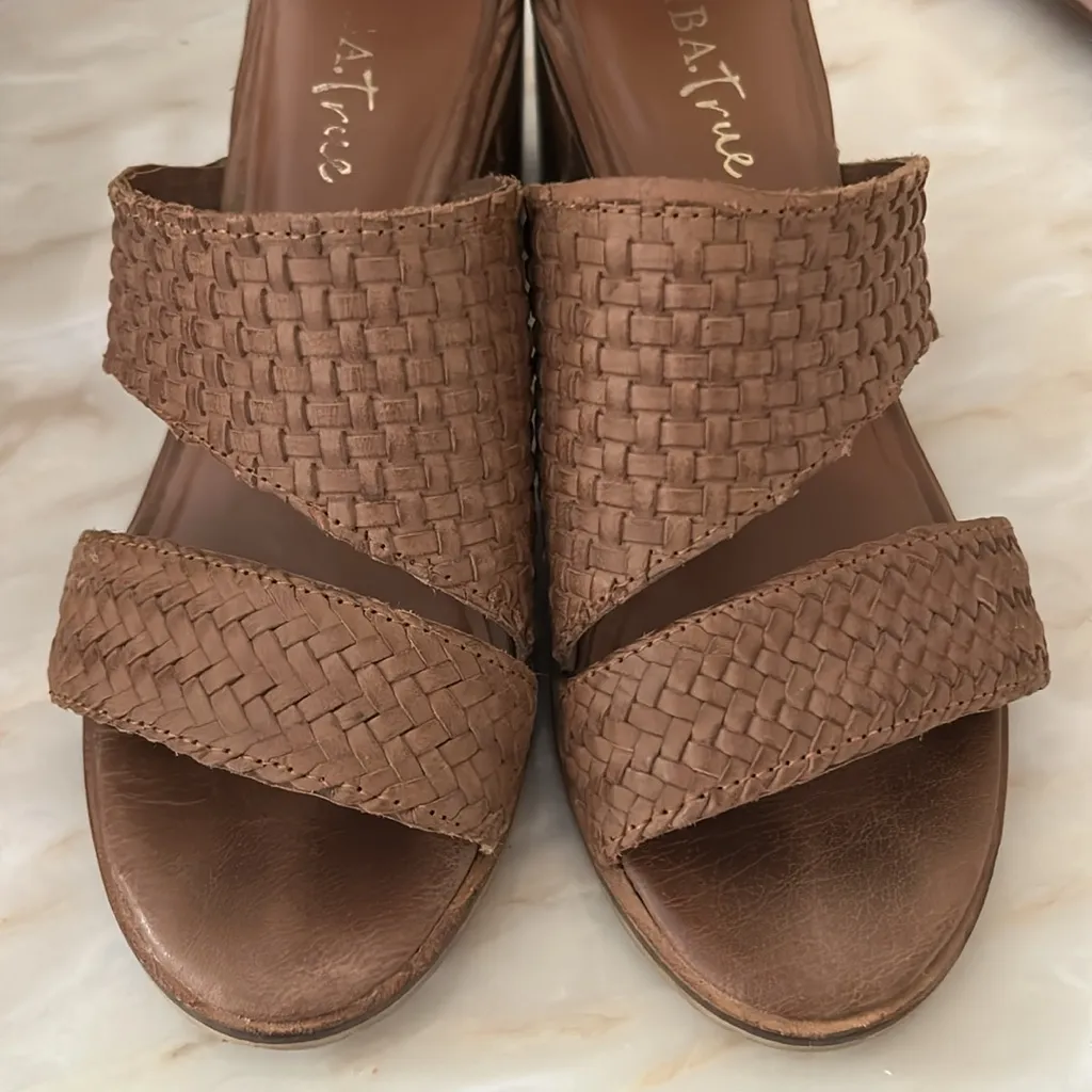 Diba True‎ Can’t Wait Sandal Women’s Size 8 Shoe Woven Brown Tan Leather - Image 5