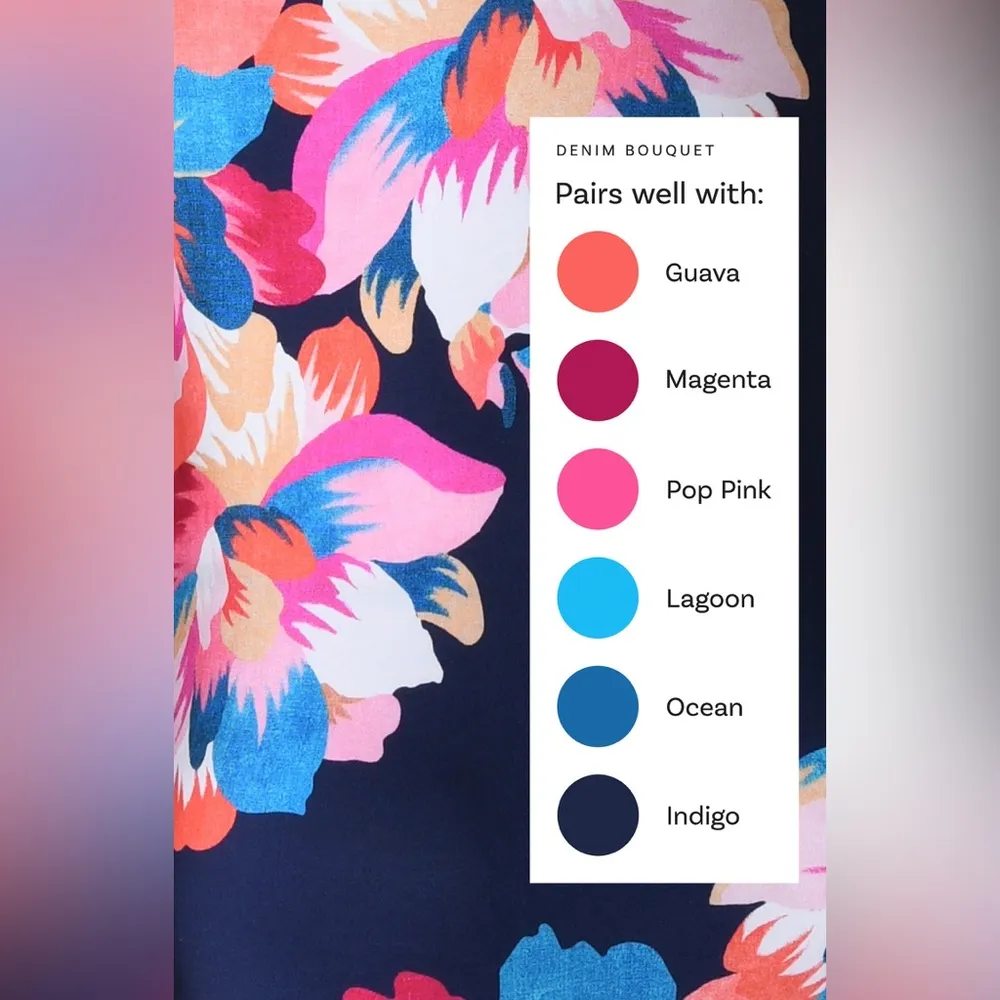 La Blanca Denim Bouquet Lingerie One Piece, Size 4, $125 - Image 5