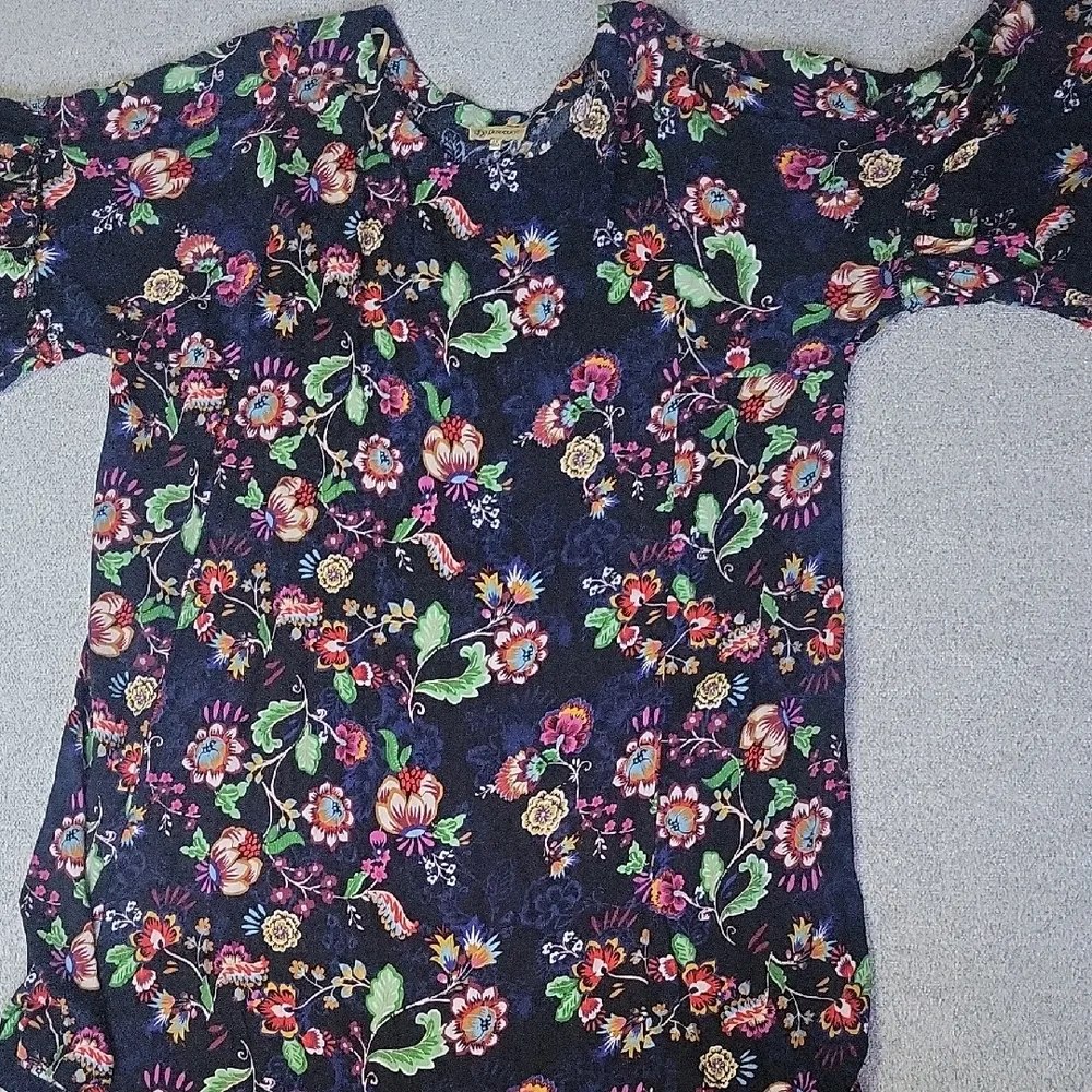 Democracy Multicolor Floral Dress Size 1X - Image 2