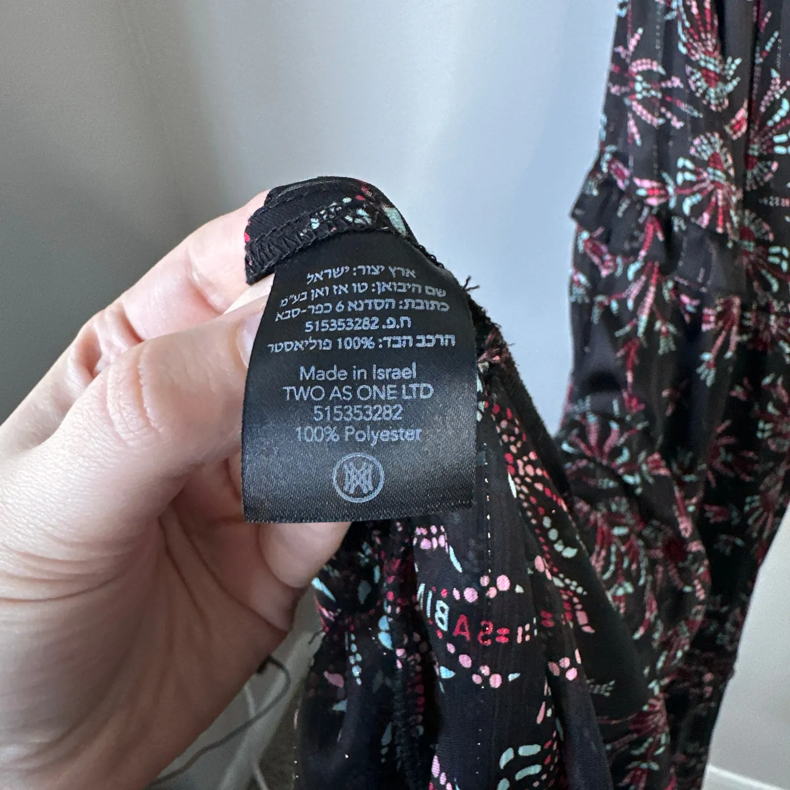 SABINA MUSAYEV Octavia Dress Black Mosaic Print Tie Sleeves Lace Up Size Small - Image 9