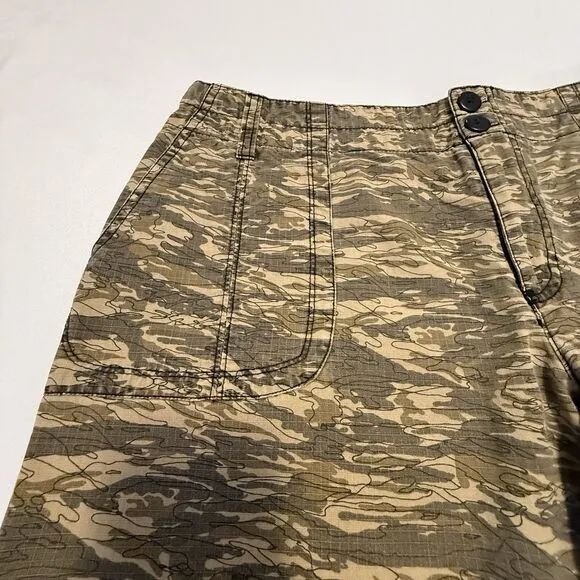 Allison Brittney Women's 5' Camo Khaki Chino Shorts Deep Pockets‎ Sz 14 #F3537 # - Image 5