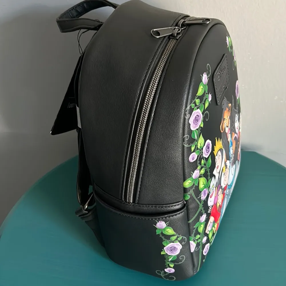 Gift Ready New Loungefly Disney’s Favorite Villains Vegan Leather Mini Backpack - Image 4