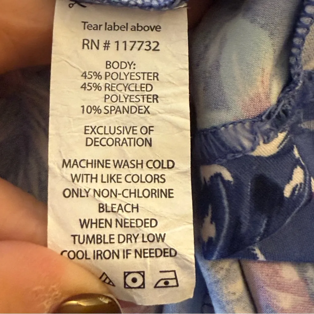 ZeroXposur Summer Dress Activewear Medium UPF 50+ Purple‎ Floral Casual Sporty - Image 7