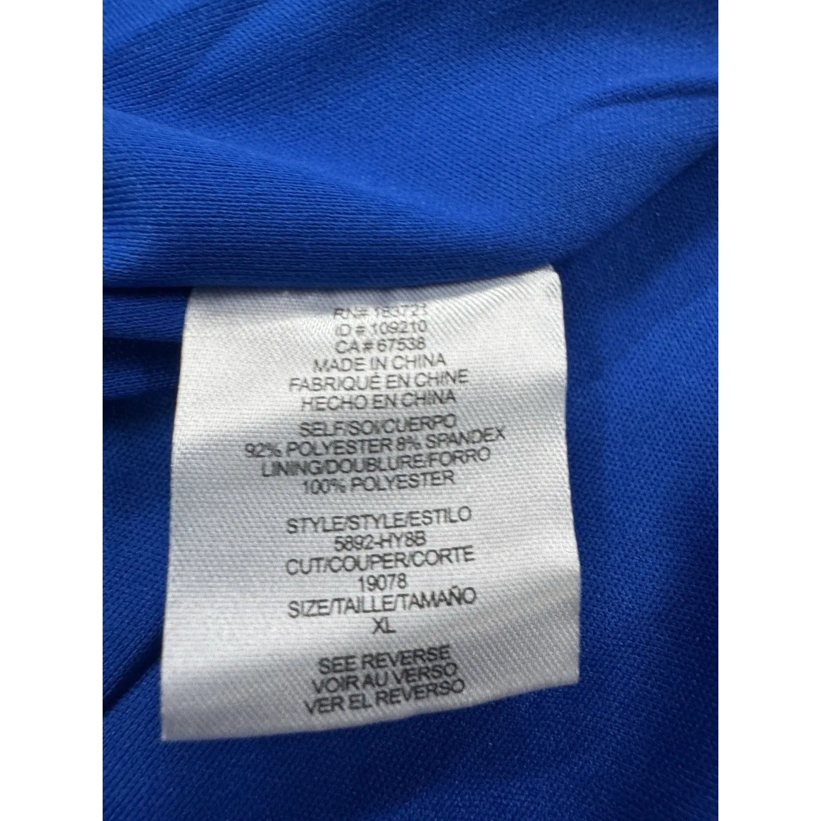 Windsor A-line dresses with long crisscross back , Color Royal Blue Size XL - Image 10