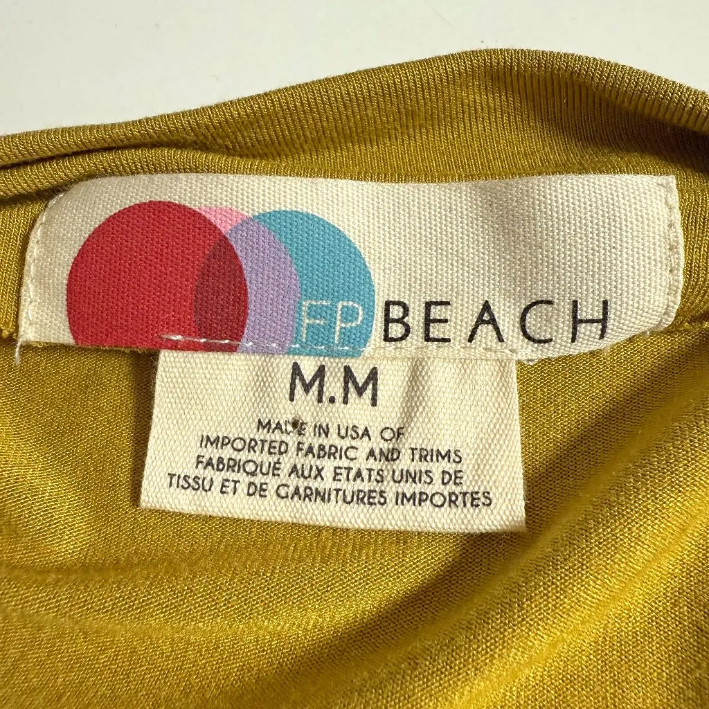 Free People Farrah Mini Dress Gold Size M - Image 8