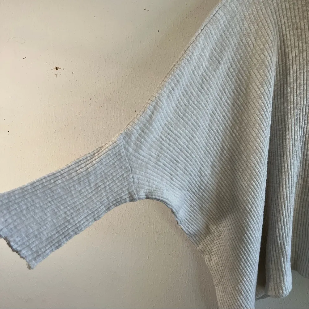 Free People Beach Top Cream/Oatmeal World Traveler Cowl Neck Open Back Sz XS GUC - Image 9