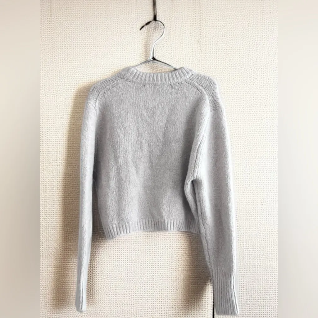 Zara Women’s Cropped Sweater In Taupe Alpaca & Wool Blend - Image 14