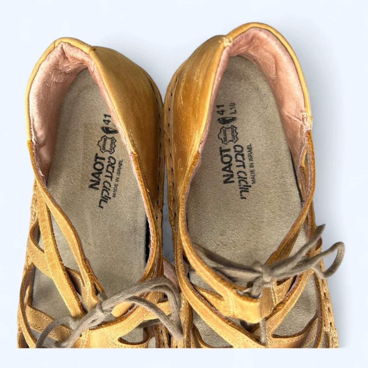 Naot Yarrow Oily Dune Nubuck Ghillie Lace - Image 4