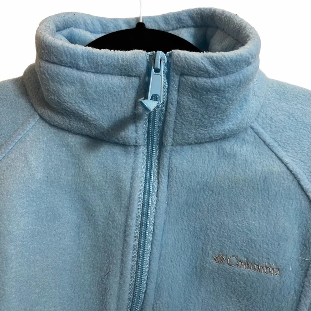 Columbia Blue Fleece Full Zip Up - Image 4