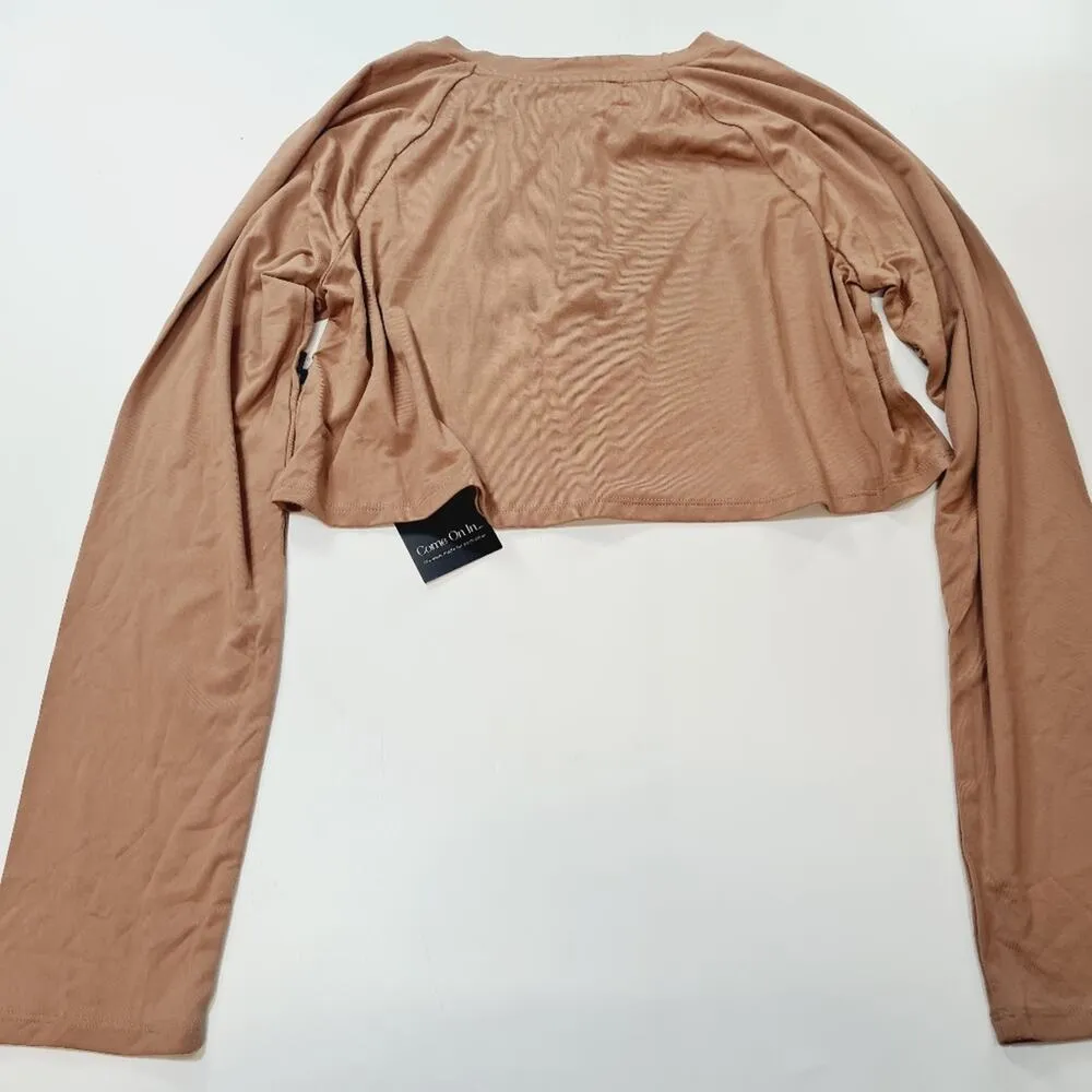 Privacy Please Camille Top in Tan Small - Image 6