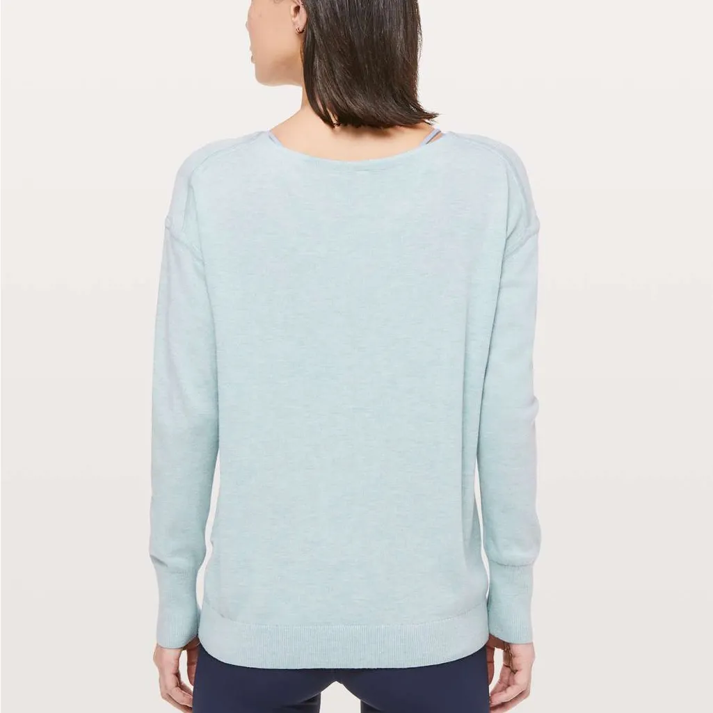 NWT Lululemon Athletica Full Extension Sweater in Heathered Starlight Size 10 - Image 3