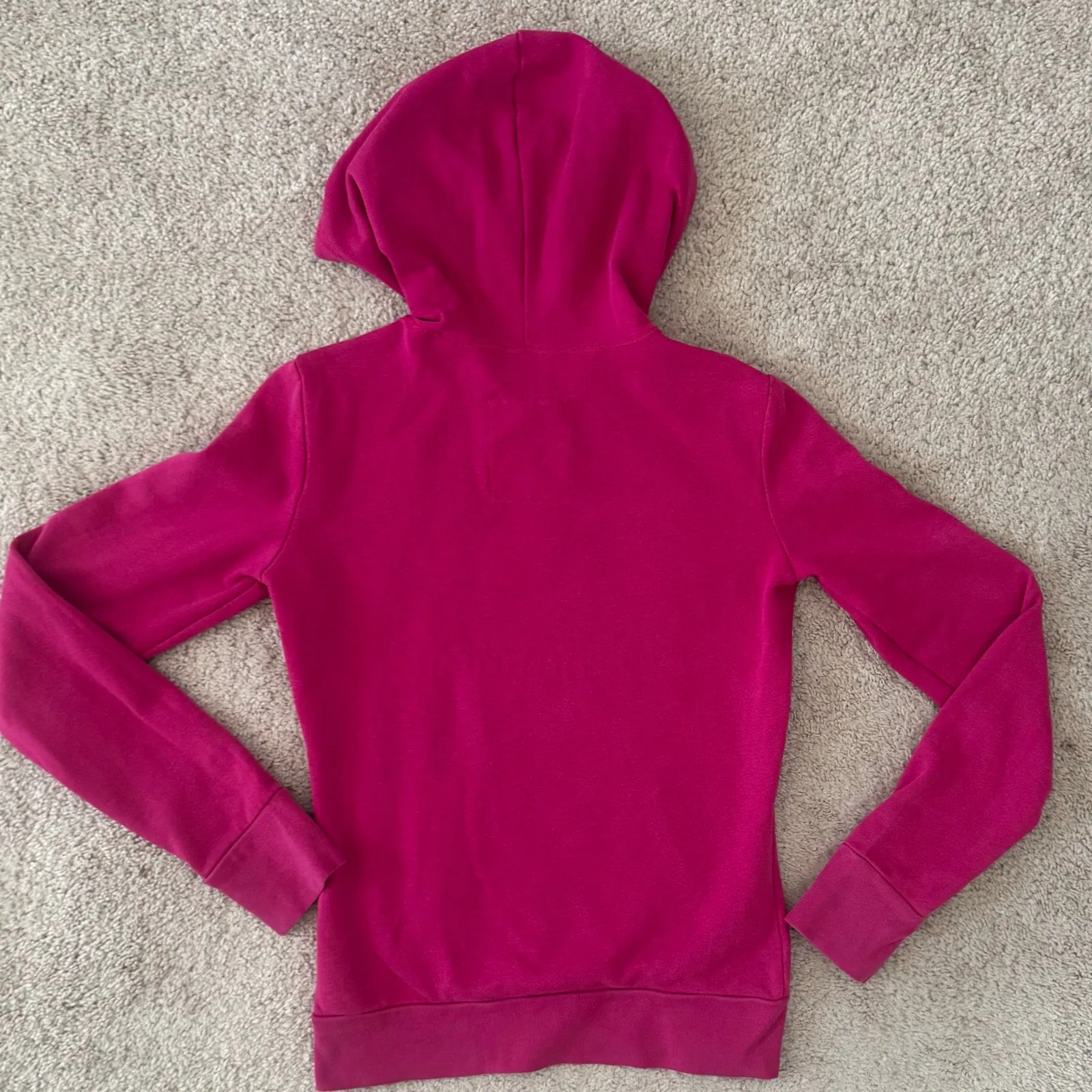 Aeropostale New York Pink sweatshirt Hoodie Glitter Logo XS Casual Lounge - Image 9