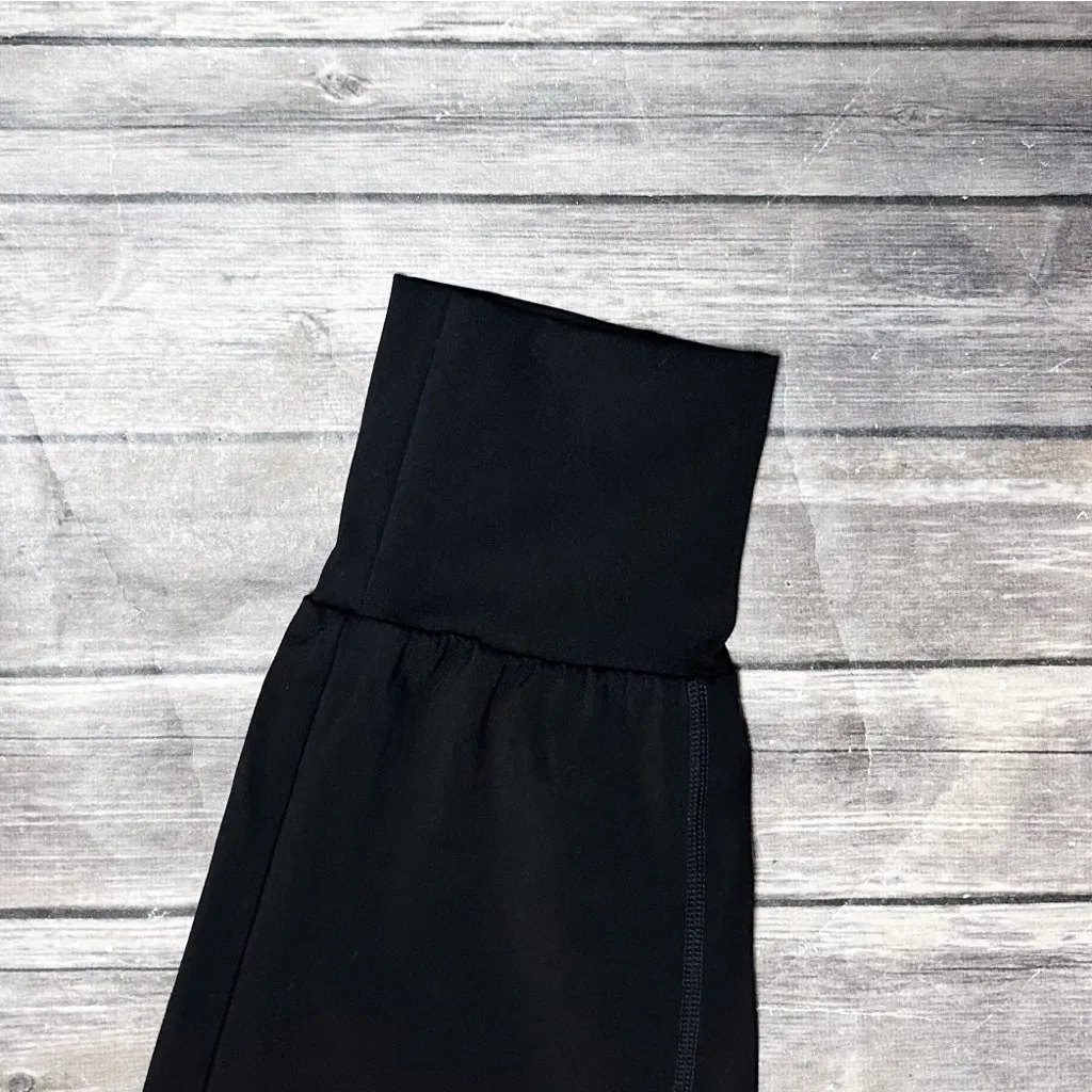 Varley Black Duxford Slim Leg High Rise Zipper Front Wide Cuff Jogger Pant Large - Image 7