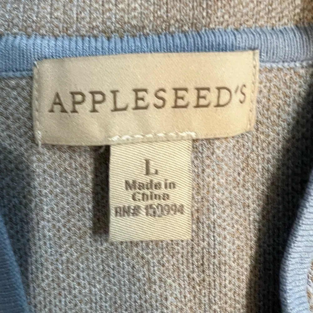 Appleseed’s heavyweight knit long open cardigan, pastel blue/gray, NWOT size L - Image 15