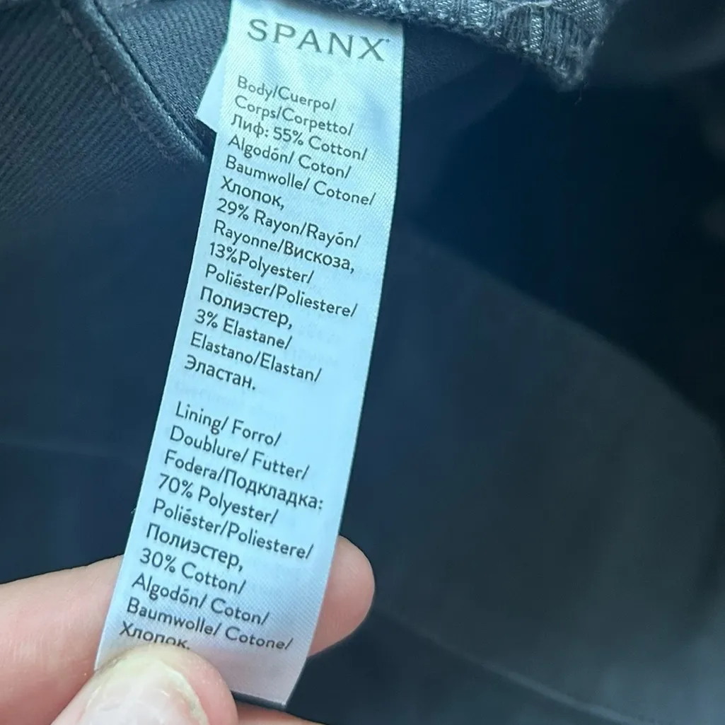 Spanx Stretch Twill Ankle Cargo Pants Washed Black 2X Petite NWT - Image 10