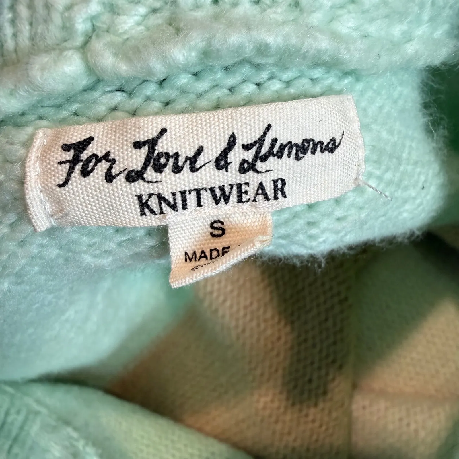 For Love and Lemons Hailey Striped Colorblock Pastel Sweater Size‎ Small - Image 5