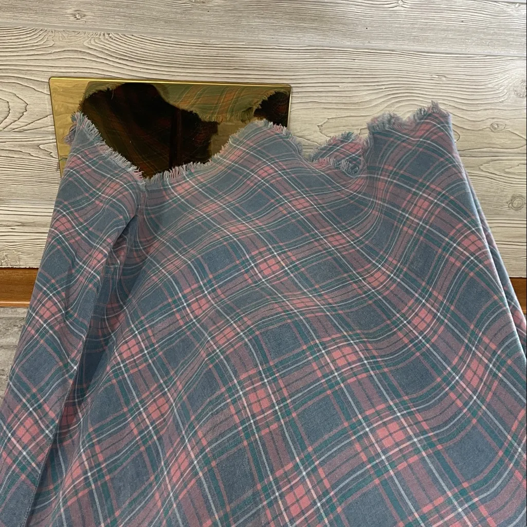 Billy T Plaid Maxi Dress in Blue/Pink Blue Size M - Image 2