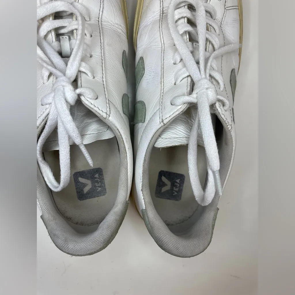 Veja Women’s Esplar Leather White Clay Sneakers‎ Size 10 - Image 6