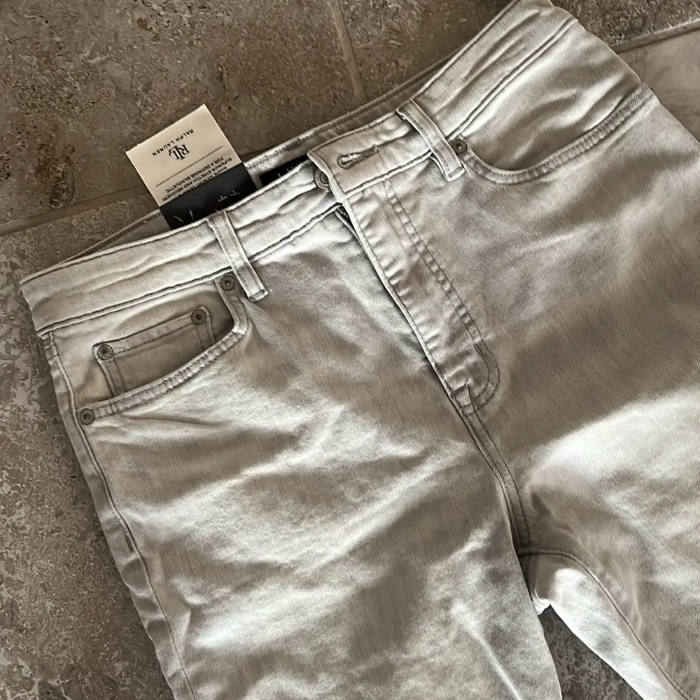 Lauren Ralph Lauren High Rise Skinny Ankle Jeans, Grey, Size 10 New w/Tag $99.5 - Image 4