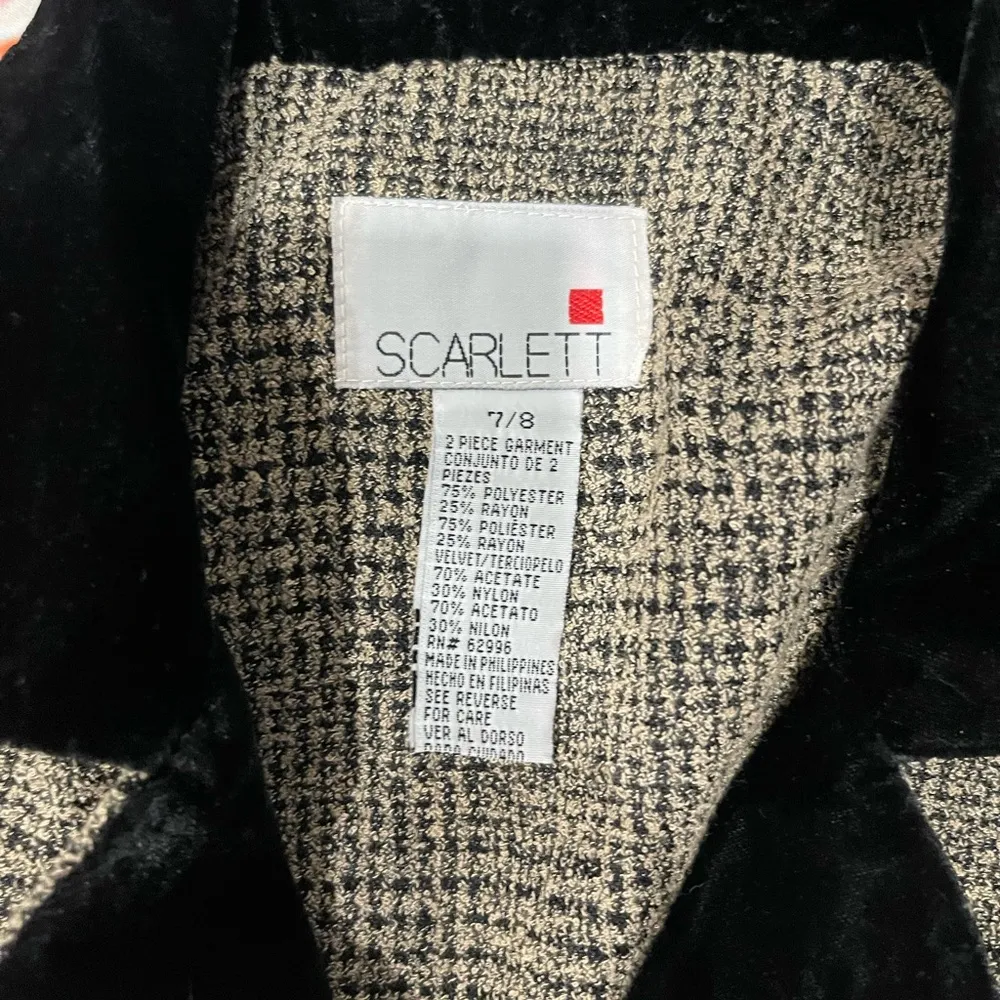 Scarlett Two Piece Vintage Blazer Skirt Set - Image 2