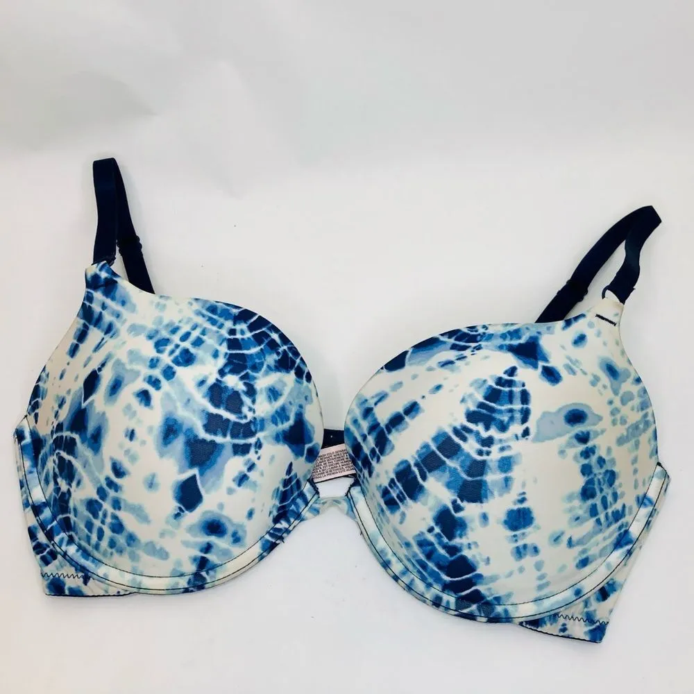 Victoria’s Secret Convertible Push-up Bra Blue Tie Dye 34DD - Image 2