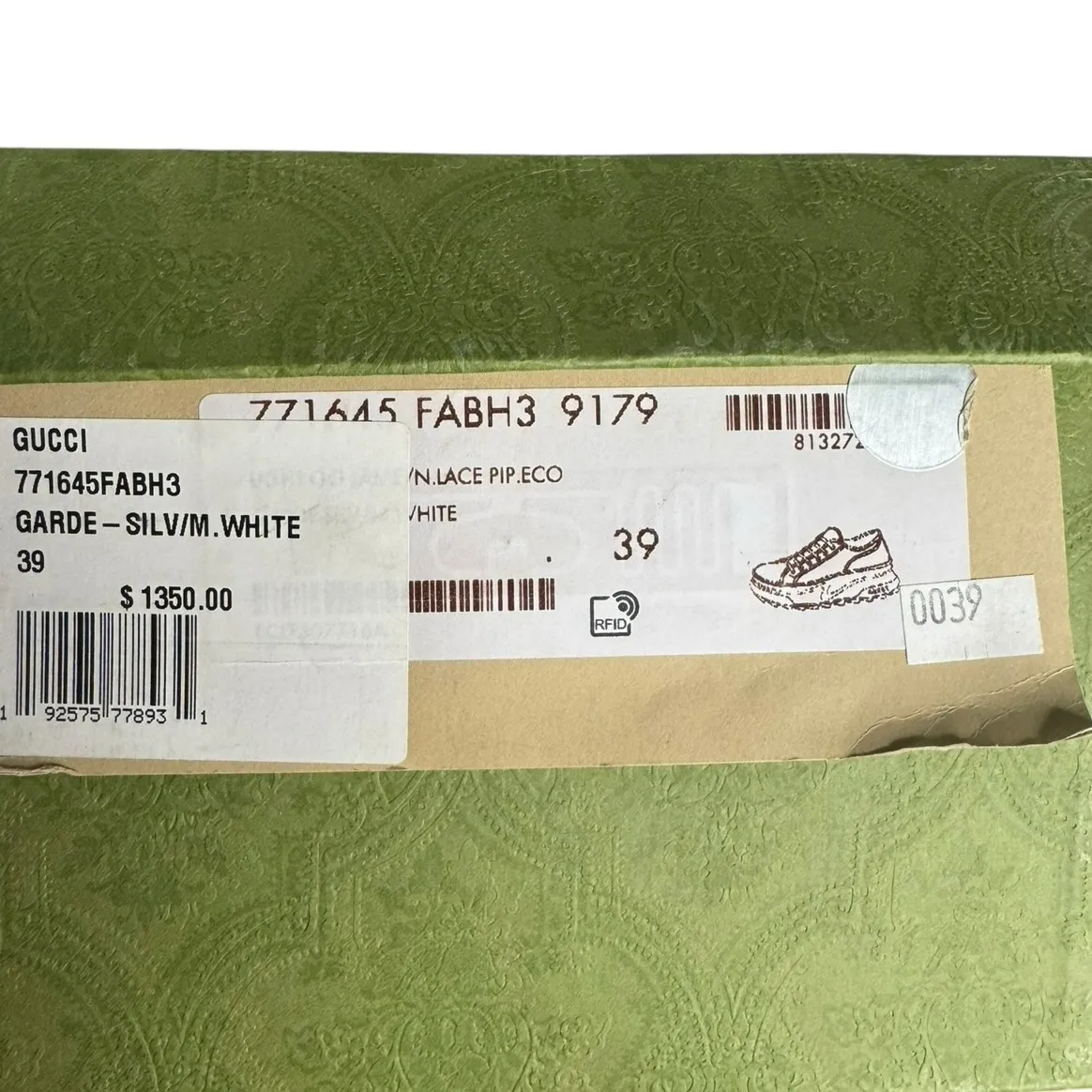 Gucci NIB Tennis Treck Platform Sneakers in Pink Monogram Canvas Size 39 - Image 15