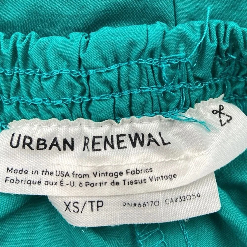 Urban Outfitters Urban Renewal Green Remnants Pull-On Elastic Waist Shorts Sz XS - Image 3
