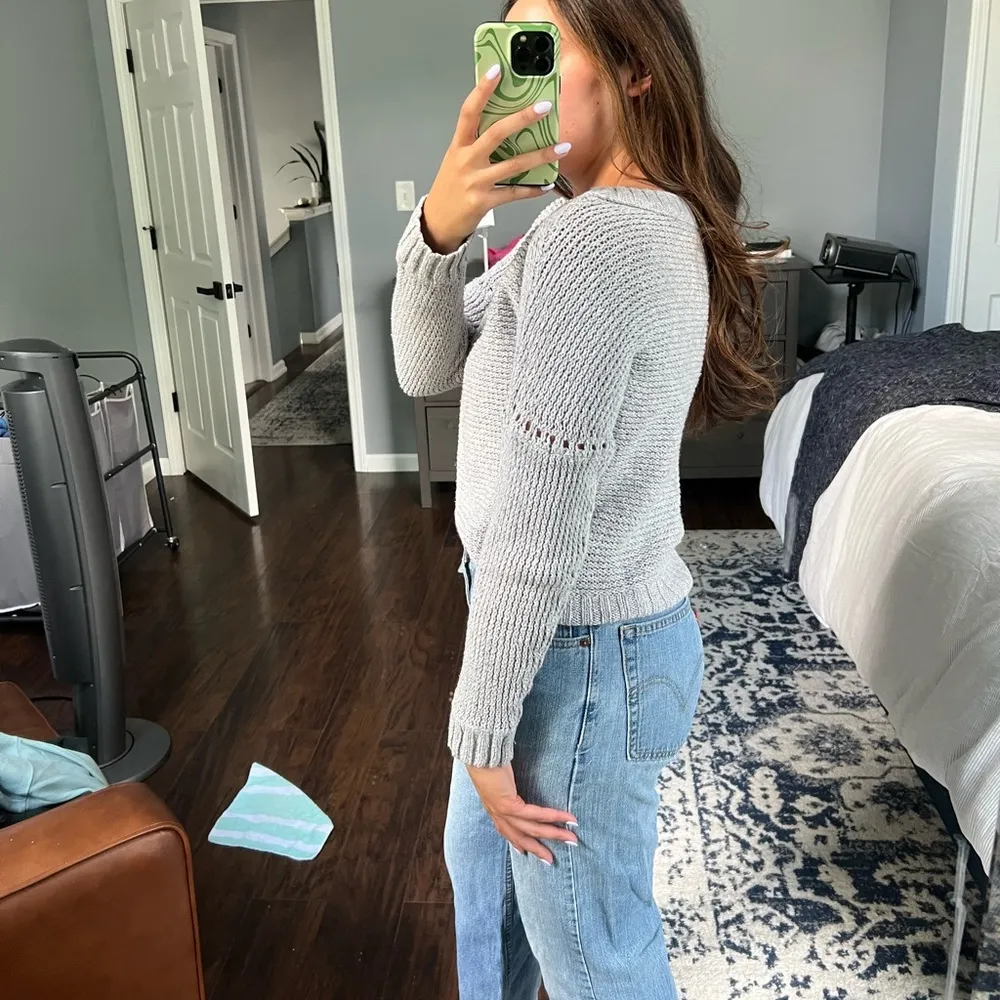 Aerie Super Comfy Grey Sweater - Image 5