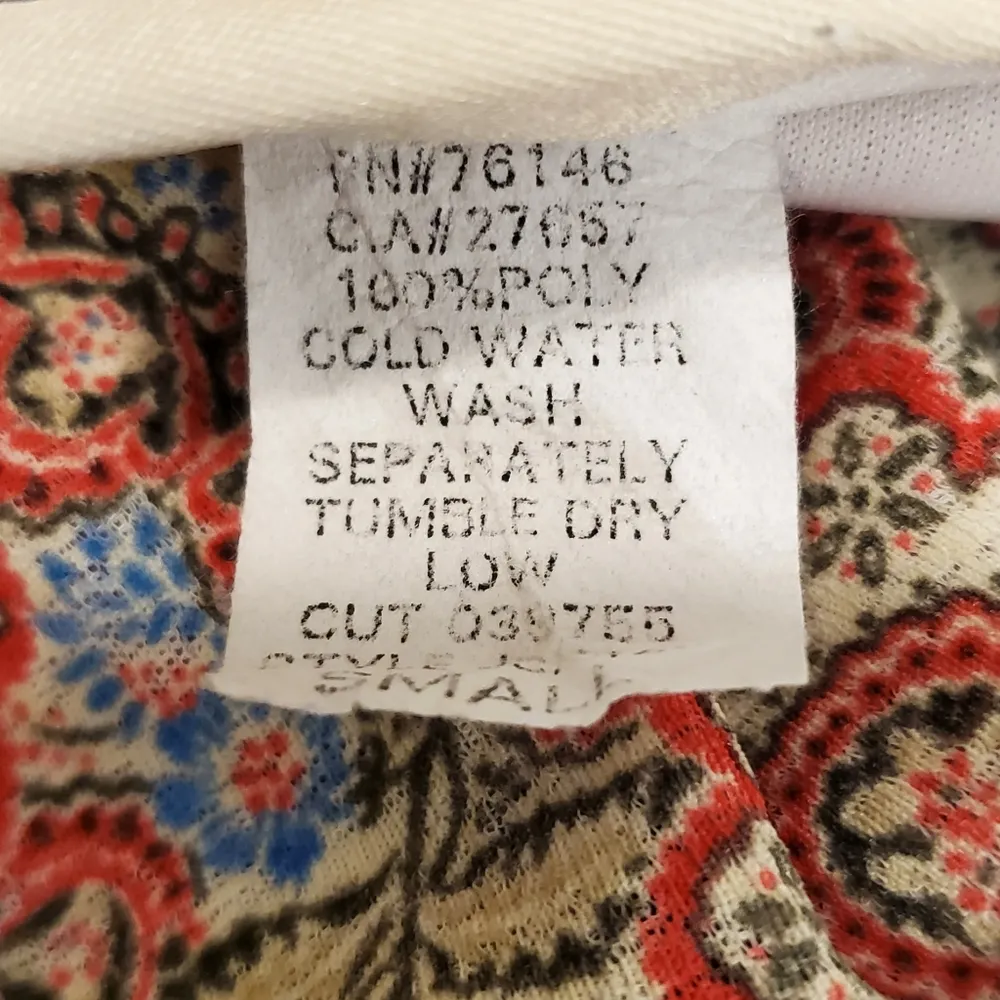 🔥SALE🔥Rusty Red Aztec Patterned Drawstring Waist Skirt - Image 3