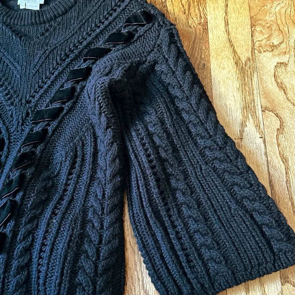 Kate Spade Brooke Street Velvet Ribbon Sweater Sz XS - Image 10