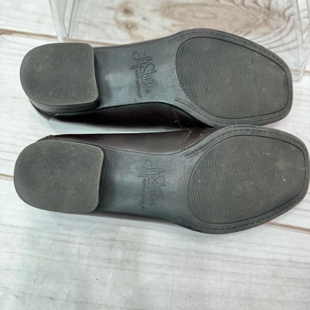 LifeStride Soft System Bahama Dark Brown Faux Alligator Block Heel Loafers - Image 12