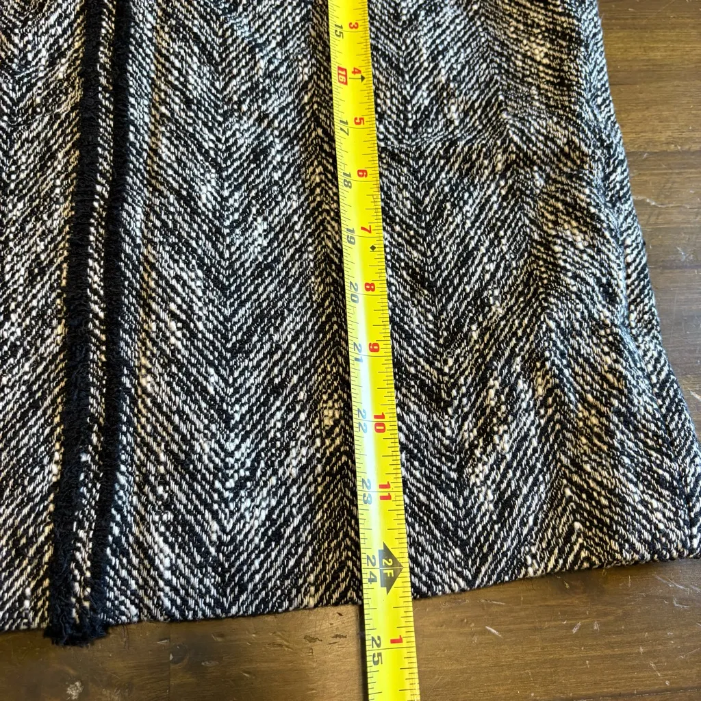 Zara Ausie Blogger Favorite Tweed Pencil Skirt Knee Textured Classy Old Money S - Image 3