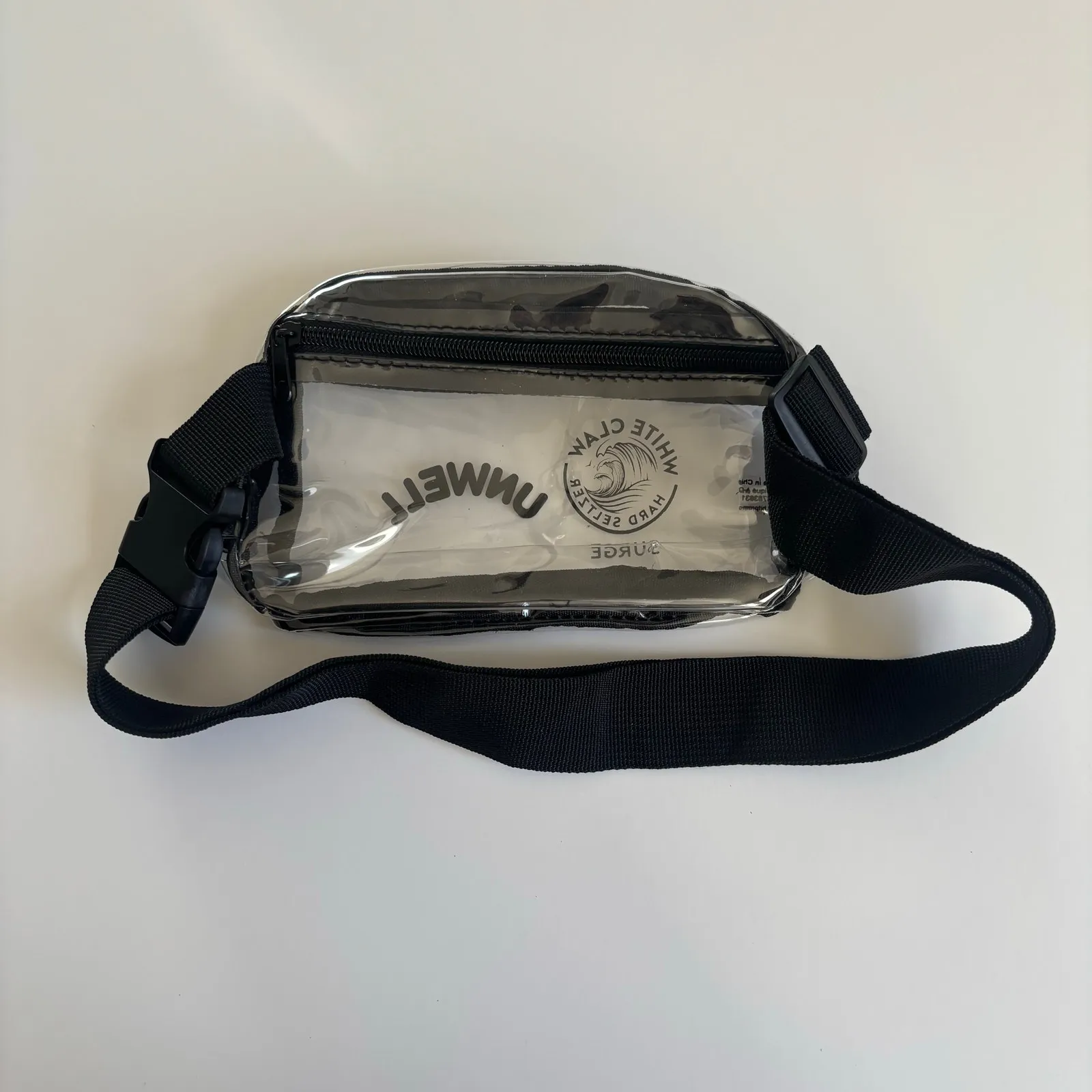 Alex Cooper Unwell x White Claw Black & Clear Fanny Pack Stadium Ready Bag - Image 5