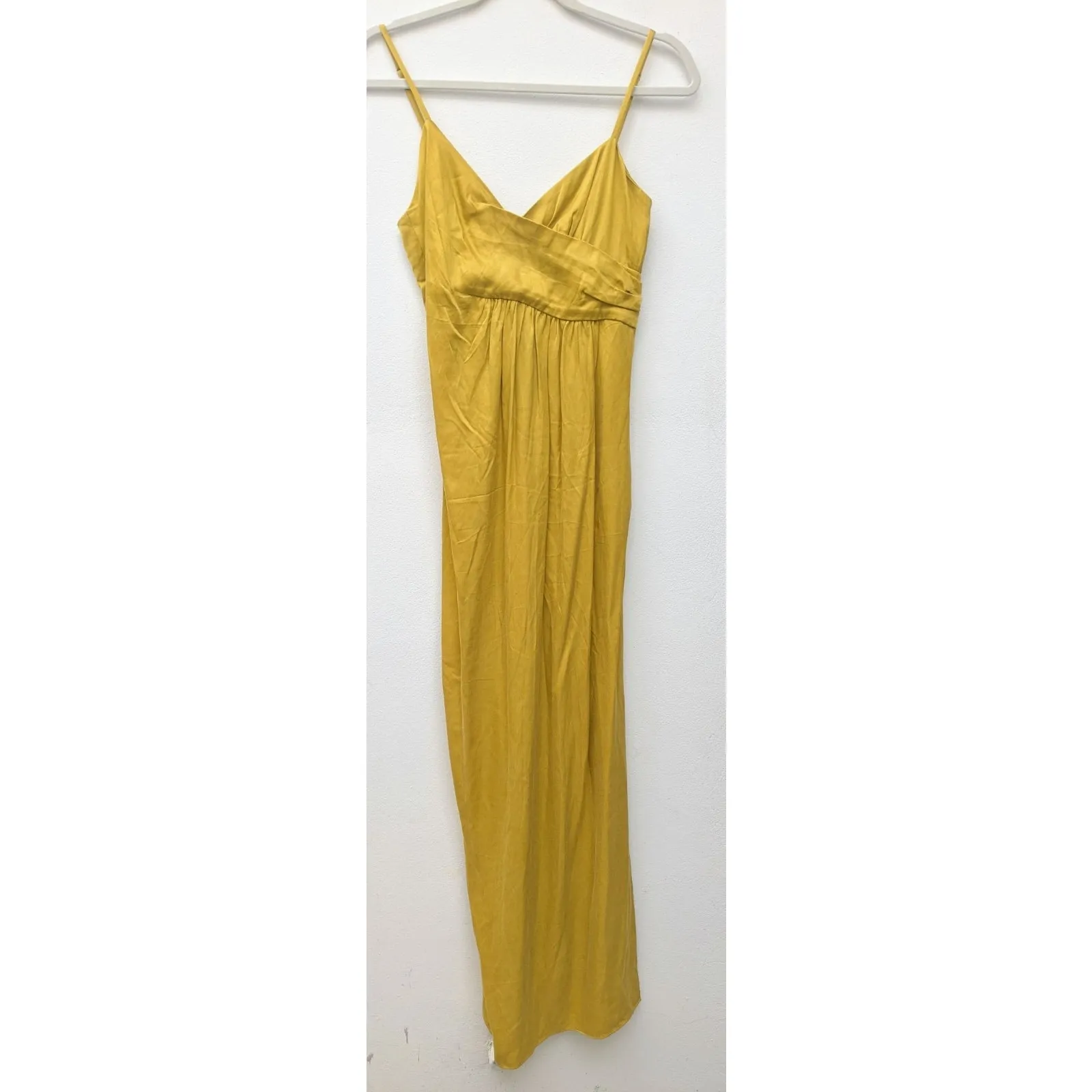REVOLVE NBD Saanvi Maxi Gown Retail$228 V Neck Mustard Yellow Size S NWT - Image 3