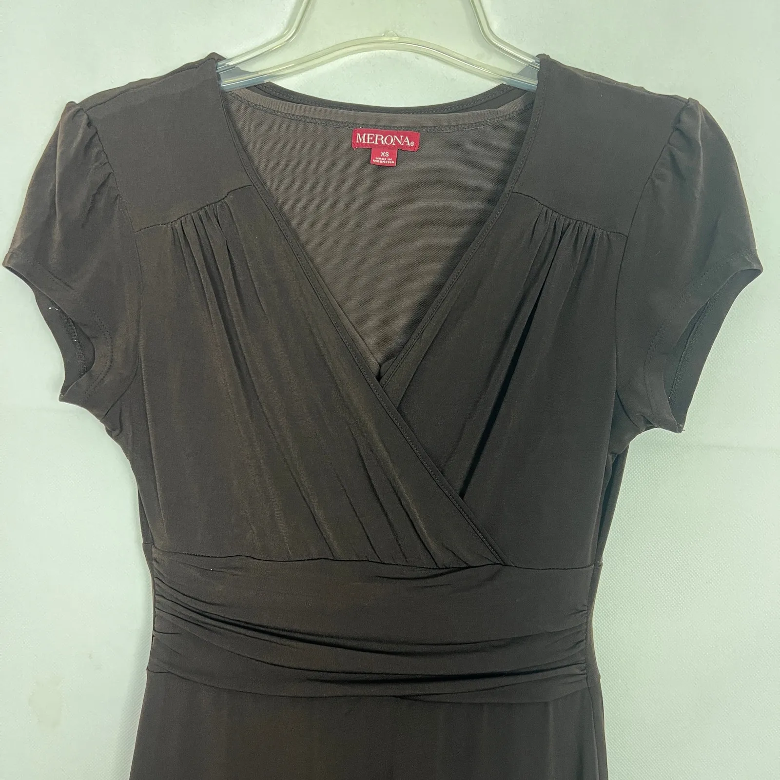 Merona Brown Pullover Sheath Midi Dress Size XS - Image 3