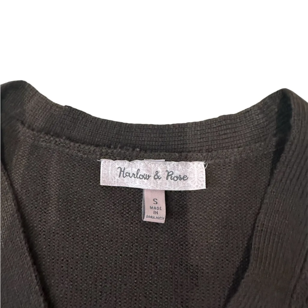 Harlow and rose brown buttoned cardigan size small‎ - Image 5