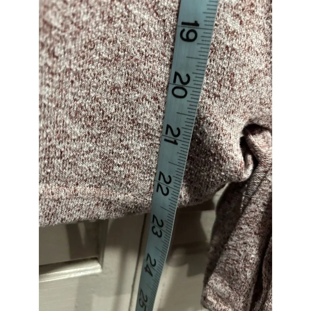 Poof Apparel Pink Sweater Scoop‎ Neck 3/4 Wide Sleeve Size Medium Tie Hem - Image 4