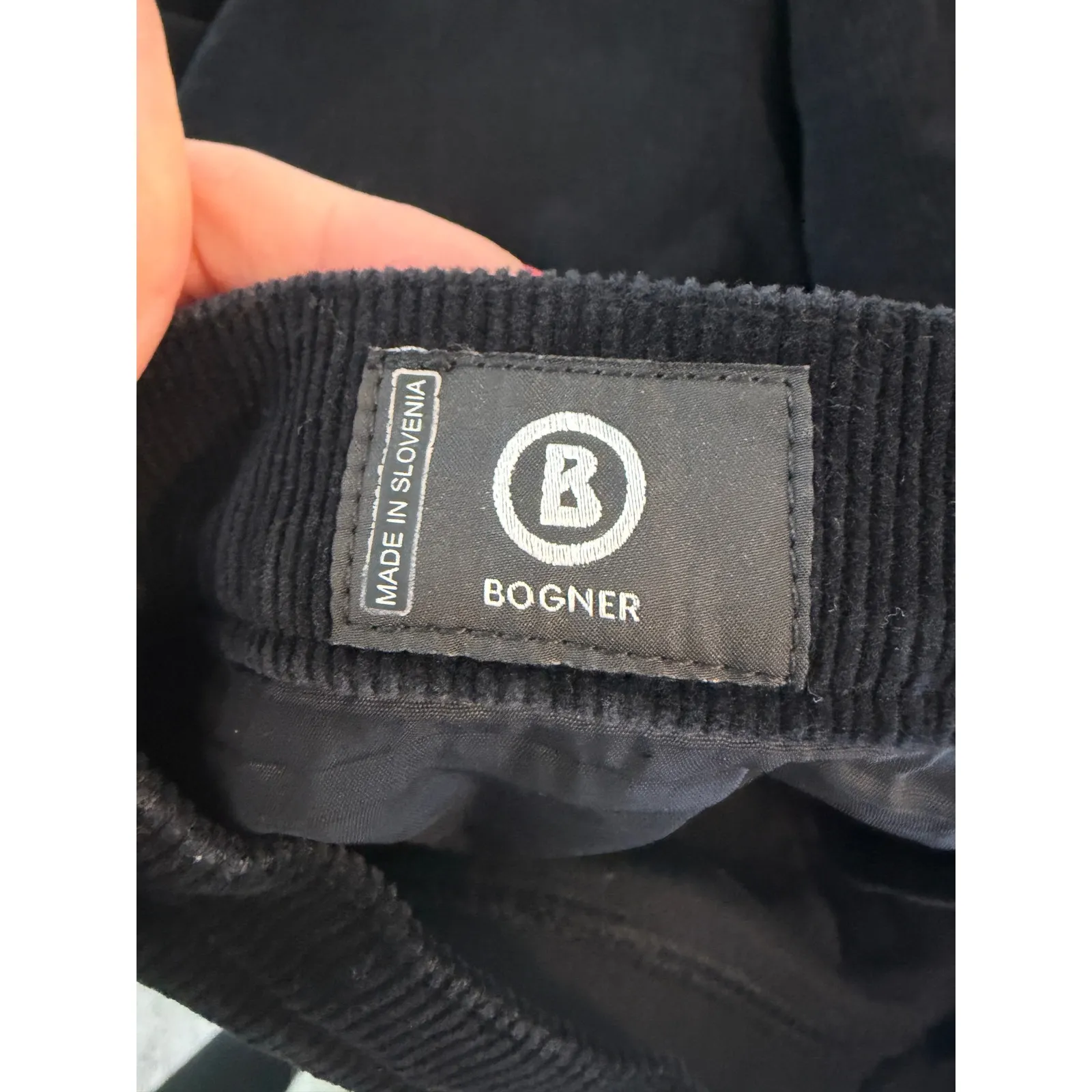 Bogner Black Corduroy Pants Women US 8 Long High Rise Straight Leg Trousers Size undefined - Image 8