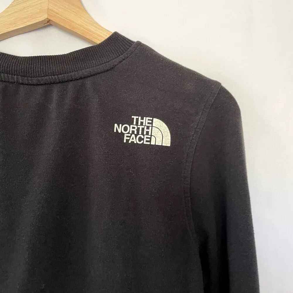 The North Face black crewneck pullover sweater women's size medium cotton - Image 7